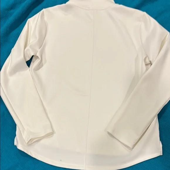 Nike Ivory/White Therma-Fit  Quarter-Zip Top - Picture 6 of 6